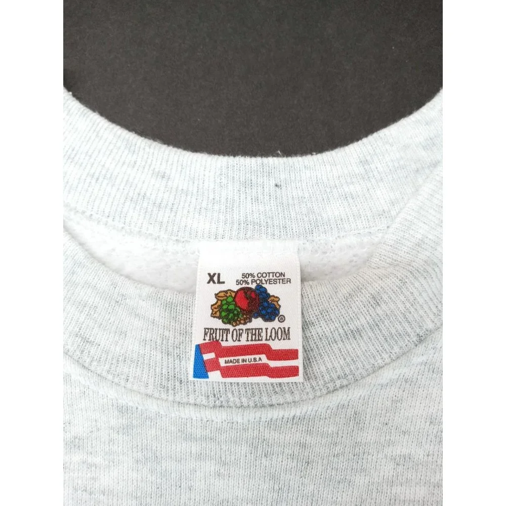 Vintage Tulsa State Fair Sweatshirt New Deadstock XL 1991 Carousel Horse Grey - Picture 8 of 11